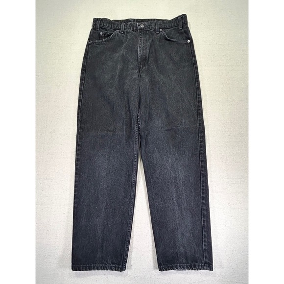 Levi's Other - Vintage Levi's 550 Men's 36 Orange Tab Jeans Black Denim Relaxed Taper Baggy 90s